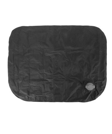 Anggrek inflatable seat cushion quick inflatable inflatable travel pillows waterproof TPU for picnic for camping (black) black