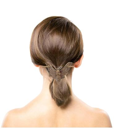 Lurrose Gothic Skull Hairpins - 2pcs Horror Skeleton Hair Fork Sticks for Women | Halloween Hair Accessory - Buy Online on GoSupps.com