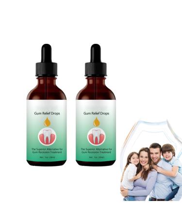 Dentizen Gum Regrowth Drops Dentizen Drops 30ml Dentizen Gum Restoration Drops Repair Gum Regrowth for Receding Gum Rejuvenate Your Gums with Ease (2PCs)