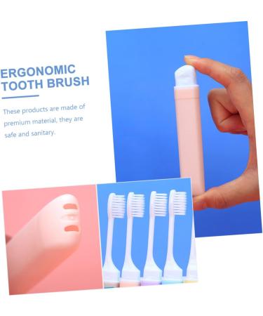 FRCOLOR 5pcs Folding Travel Toothbrush Set - Mini Wear-Resistant Camping Toothbrushes for Adults & Kids | Household & Outdoor Use - Buy Online on GoSupps.com