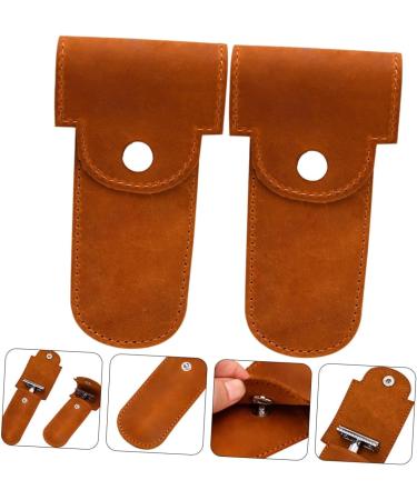 Beaupretty 2-St Safety Razor Case | Slanted Razor & Shaving Bag | PU Travel Storage for Hairdressers - Buy Online on GoSupps.com