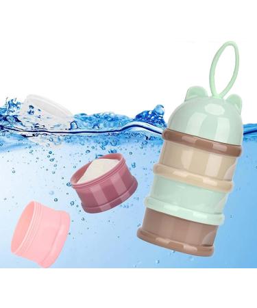 Stackable Baby Formula Dispenser with 4 Twist Lock Compartments - Light Purple - Buy Online on GoSupps.com