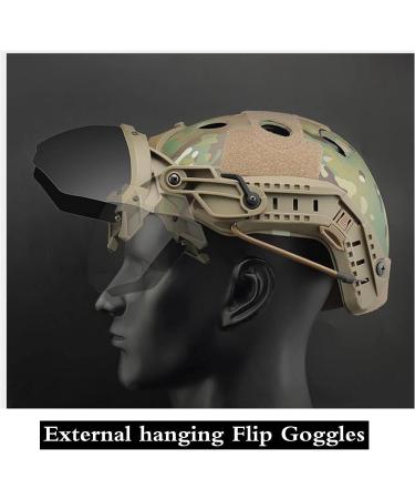 JFFCESTORE Airsoft Tactical Safety Goggles with 2 Color Lenses for Helmet - Green - Buy Online on GoSupps.com