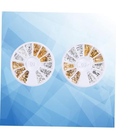 Beavorty 2 Boxes rivets for metal nail art goldendoodle ornament Gold Metal Nail Studs nails jewelry art decoration metal decor nail rivets studs nails rhinestones charm 3d - Buy Online on GoSupps.com