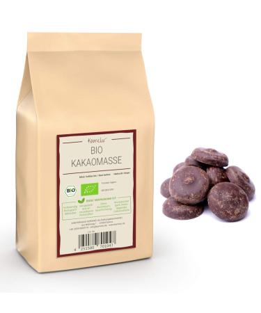 500g ORGANIC cocoa paste made from Criollo cocoa beans - raw food - organic vegan and additive-free cocoa paste - eco-friendly packaging