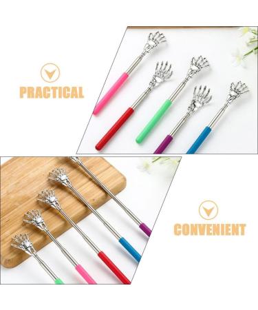 Buy Healvian Portable Telescopic Back Scratcher for Men & Women - Multi-Colored Extendable Hand Bone Design - Buy Online on GoSupps.com