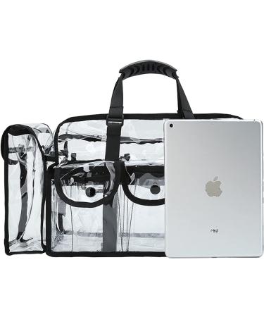Enkrio Clear Waterproof Makeup Handbag | Travel & Sports Organizer with 5 Pockets & Shoulder Strap - Buy Online on GoSupps.com