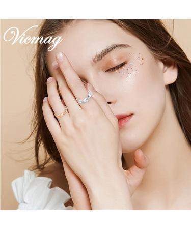 Vicmag Ultra Strength Copper Magnetic Rings for Men & Women - 99.99% Pure Copper Adjustable Size Gift Box Included - Silver & Rose Gold Leaf Shape - Buy Online on GoSupps.com