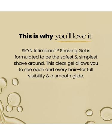 SKYN Intimicare Shaving Gel - Gentle Soothing Formula for Smooth Skin | Shop Internationally - Buy Online on GoSupps.com