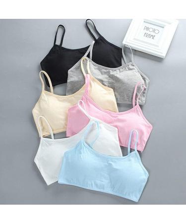 Ausuky Kids Girl Student Cotton Puberty Training Bra - Beige | Breathable & Comfortable - Buy Online on GoSupps.com