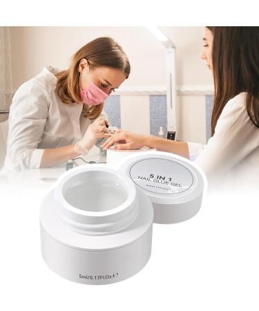 Solid Glue Gel - 5ml Professional Adhesive Super Strong Tips Formula | Durable Long-Lasting Manicure Solution Easy Apply Gel For Home Salon Creative Design For Beauty Fash - Buy Online on GoSupps.com
