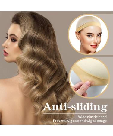Dreamlover Beige Stocking Wig Caps for Women - Pack of 12 - Buy Online on GoSupps.com