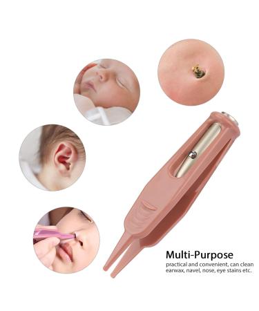 Baby Tweezer Ear Nose Navel Cleaner Remover with LED Light - Gentle Body Care Tool - Buy Online on GoSupps.com