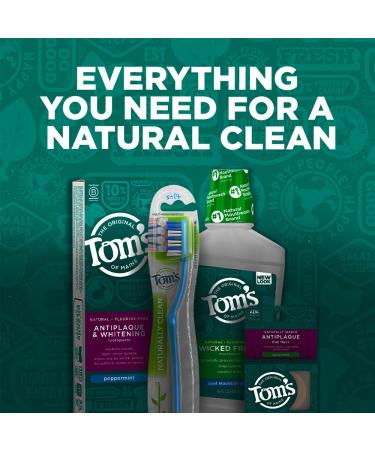Tom's Of Maine Sea Salt Natural Alcohol-Free Mouthwash - Refreshing Mint - 16 Fl Oz - Pack of 3 - Buy Online on GoSupps.com
