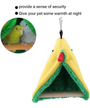 Buy Parrot Standing Perch & Hanging Triangle Hammock - Plush Bird Cage Tent Toys for Parrots Nymphensittich and Conures - Buy Online on GoSupps.com