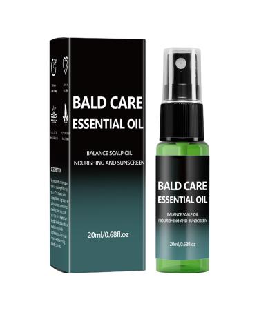 Jingmiger Scalp Care for Bald Men 20ml Natural Repair Solution - Scalp Moisture Stimulator - for Men Fathers Grandfathers