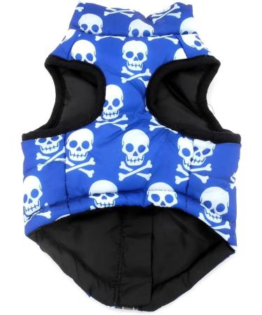 Smalllee Lucky Store Waterproof Dog Jacket & Coat for Small Dogs - Winter Wear for Chihuahua & Shih Tzu (Chest: 28cm Back: 23cm) - Blue - Buy Online on GoSupps.com