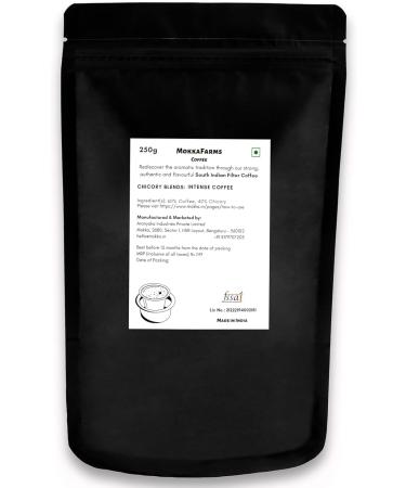 Mokka'Farms Traditional South Indian Filter Coffee 1 Kg - Intense Coffee | 60% Coffee - 40% Chicory Blend | Freshly Roast & Ground Strong & Flavourful | Farm to Fork | One-way Valve Zip-lock Bag (250 Gm Traditional) - Buy Online on GoSupps.com