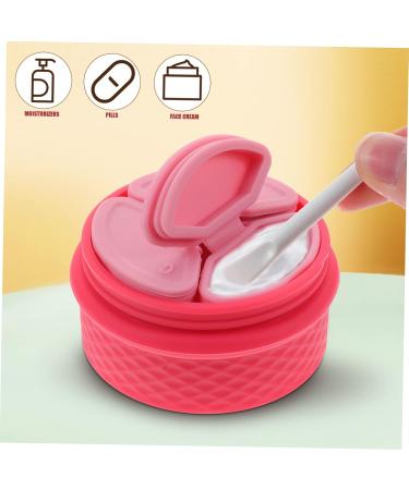 minkissy 5 Sets Cream Box Salve Jar Portable Cosmetic Organizer Silicone Cosmetic Container Leakproof Cosmetic Jar Refillable Cream Jars Storage Box Silica Gel Vacation Little Cream - Buy Online on GoSupps.com