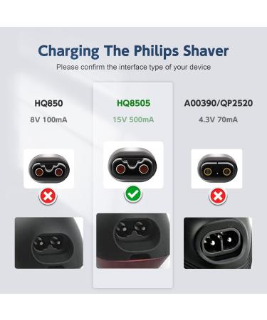 BIUBOTY Philips Shaver Charger - Replacement HQ8505 Charger for Series 3000/5000/7000/9000 Beard Trimmer/Multigroom - UK Plug 15V 0.4A - Buy Online on GoSupps.com