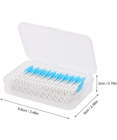 Adascal Double Interdental Brush - 160 Soft Silicone Toothpicks for Effective Dental Care | Blue Interdental Cleaning Stick - Buy Online on GoSupps.com