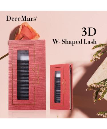 DeceMars 3D W Eyelashes Extensions 8-15MIX Black-C-0.07 - Premium Quality - Buy Online on GoSupps.com
