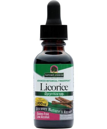 Nature's Answer Licorice Root Extract - Organic Low Alcohol  1 Oz for Natural Healing - Buy Online on GoSupps.com