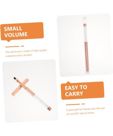 minkissy 1pc Nail Pen Nail Art Tip Brush Manicure Diy Pen Nail Painting Carving Pen Builder Nail Art Pen Nail Paint Kit Nail Gel 3d Plastic Rose Gold - Buy Online on GoSupps.com