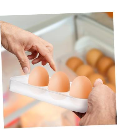 UKCOCO 2pcs Eggs Refrigerator Egg Trays for Kitchen Egg Holder Egg Racks Egg Plate No Cover Storage Rack - Buy Online on GoSupps.com