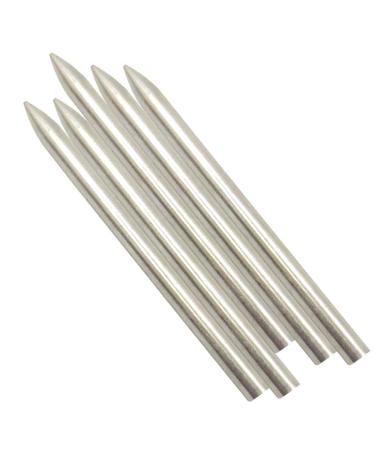 Evniset 5Pcs Stainless Steel FID 550 Paracord Needles for Leather Lacing Weaving Stiching Outdoor Smoothing Tool 78mm  Silver