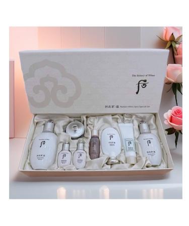 Korea Luxury Skincare_THE WHOO Moisture & Anti-Aging Special 8pcs Set (Balancer Emulsion Cream Cleanser Peeling Gel Moisture Anti-Aging Essence + Mini Balancer Mini Emulsion)