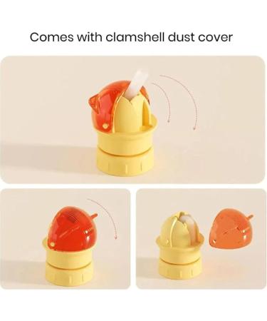 Reusable Children Beverage Water Bottle Straw Lid Water Bottle with Straw Lid Water Bottle Twist Cover Cap Straw Lid Water Bottle Water Bottle Spout Adapter for Kids(Red(2pcs)) - Buy Online on GoSupps.com