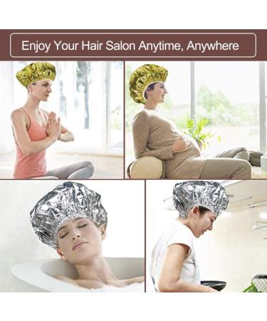 Professional Aluminium Heat Cap for Ultimate Hair Detangling - Thermic Silver Foil Cap for Deep Conditioning and Coloring - Buy Online on GoSupps.com