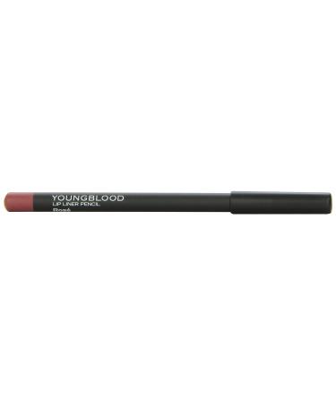 Youngblood Clean Luxury Cosmetics Lip Liner Pencil in Rose - Creamy Matte, Long Lasting, Cruelty Free & Vegan - 0.04 oz - Buy Online on GoSupps.com