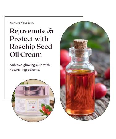 Rejuvenate & Protect Rosehip Seed Oil Face Cream - Summer Essentials 50 gm | Hydrating & Nourishing Skincare - Buy Online on GoSupps.com