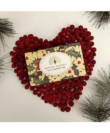 Buy The English Soap Company Winter Berries Christmas Soap 190g - Luxury Holiday Gift | International Shipping Available - Buy Online on GoSupps.com