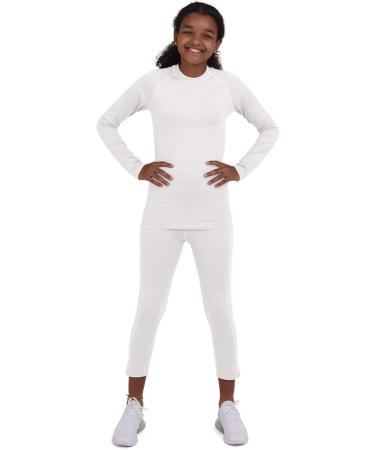 TCA Girls Long Sleeve SuperThermal Performance Training Running Top | Ages 10-12 | White - Best for Active Kids | International Shipping - Buy Online on GoSupps.com