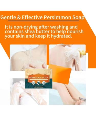 Gentle &Effective Persimmon SoapPersimmon Soap for Body Odor Brightening & Glow Persimmon Soap Bar Persimmon Body Soap for Women with Tea Tree extract & Shea Butter 2 - Buy Online on GoSupps.com