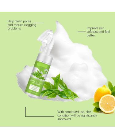 Nettoyant Moussant For Le Visage Au Th Vert - Nettoyage Doux En Profondeur Des Pores Contr le Du S bum Hydratation Anti-acn Les Peaux Grasses(1PCS) - Buy Online on GoSupps.com