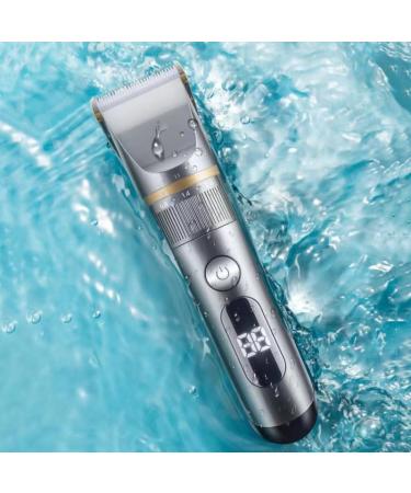 Buy Rechargeable Full Body Washing Hair Clipper - Electric Self-Scraping Hair Clipper 185mm Gray for Premium Grooming - Buy Online on GoSupps.com