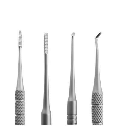 Blizzard Podology Tool 3-ST Set | Stainless Steel Foot Care Instruments for Fine Nail Work | CE Medical Product | Tamponier Hook Corner File & Spoon Tool (13-16 cm) - Buy Online on GoSupps.com