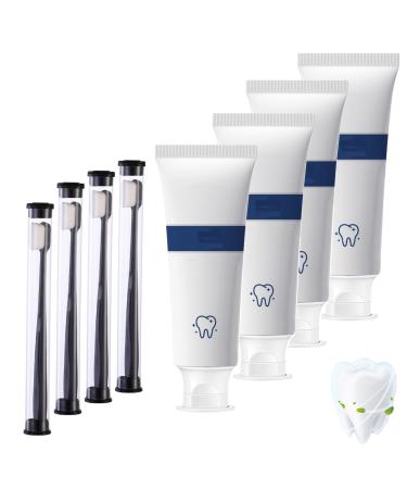4Pcs Vous Toothpaste Glamcor Whitening Toothpaste Glamvora Triple Whitening Niacinamide Toothpaste Fresh Breath Remove Tooth Stains (Probiotic) 1 Count (Pack of 4)