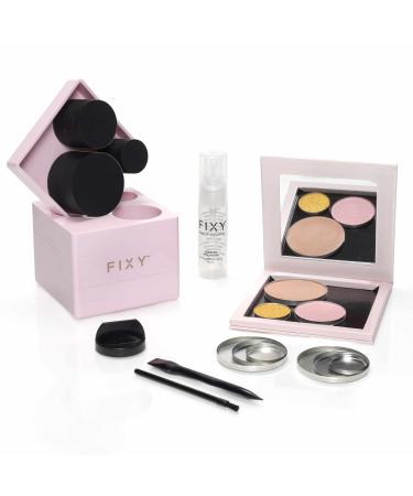 FIXY Makeup Repair Kit - Repressing tool for Eyeshadows Blush & Highlighter or Depot | Organize Makeup Pans in Makeup Palette with Mirror | Makeup Artist Must Haves