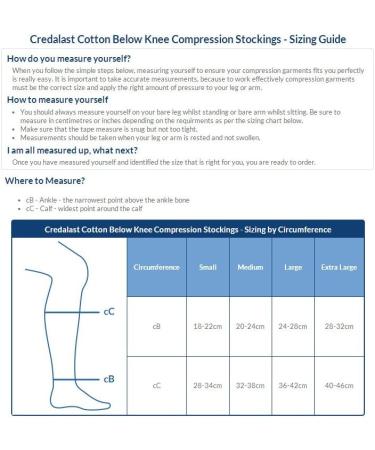 Credalast Cotton Class 1 Below Knee 14-17mmHg Medium - Long - Open Toe Natural - Buy Online on GoSupps.com