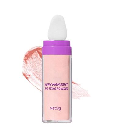 Highlighter Make Up Powder Waterproof Lightening Powder Waterproof Smooth 9g Highlighter Makeup for Cheeks Face Hair for Daily and Festivals Pink