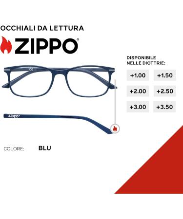Buy Zippo Reading Glasses 3.00 - Stylish 31Z-B24-Blu300 | International Shipping Available - Buy Online on GoSupps.com
