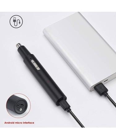 USB Rechargeable 2-in-1 Nose and Ear Hair Trimmer | Waterproof Dual Edge Blades | Perfect for Men & Women | Ideal for Travel & Bathroom Use - Buy Online on GoSupps.com
