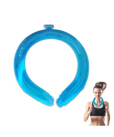 Neck Cooler | Cooling Tube for Neck - Wearable and Reusable Cooling Neck Wraps Neck Body Cooling Tubes for Travel Offices Sports Hiking Camping Wobblo Blue