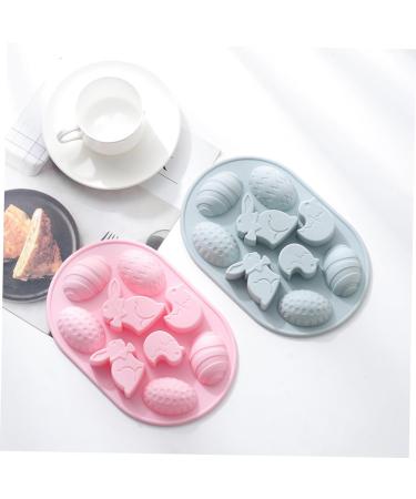 Alipis 2pcs Silicone Cake Mold Easter Egg Silicone Mold Mini Cake Mold Bunny Rabbit Decor Easter Rabbit Homemade Soap 3D Chocolate Animal Molds for Resin Silica Gel Pudding Accessories - Buy Online on GoSupps.com