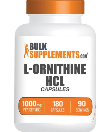 Bulksupplements L-Ornithine HCl - 180 Capsules